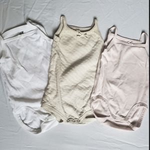 Three tank onesies 6-12 months Quincy Mae/H&M